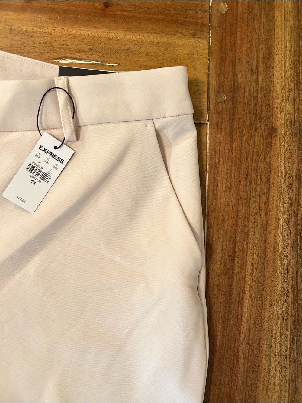 Express Dress Pants - Light Cream. 12R. NWT. - Picture 3 of 7
